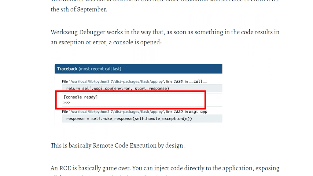 Konsola Werkzeug Debugger